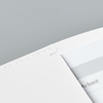 Preview: Brunnen Premium Hefthülle A4 FACT!pp mit Namensschild weiß