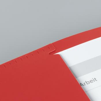 Preview: Brunnen Premium Hefthülle A4 FACT!pp mit Namensschild rot