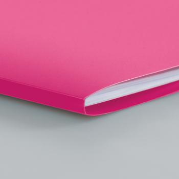 Preview: Brunnen Premium Hefthülle A4 FACT!pp mit Namensschild pink