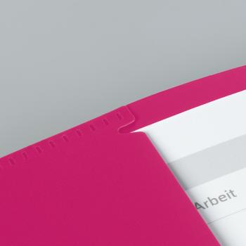 Preview: Brunnen Premium Hefthülle A4 FACT!pp mit Namensschild pink