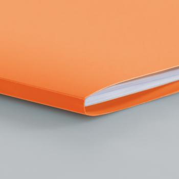 Preview: Brunnen Premium Hefthülle A4 FACT!pp mit Namensschild orange