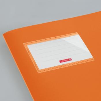 Preview: Brunnen Premium Hefthülle A4 FACT!pp mit Namensschild orange