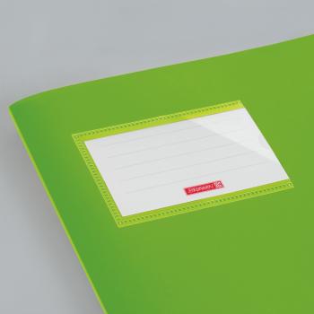 Preview: Brunnen Premium Hefthülle A4 FACT!pp mit Namensschild hellgrün