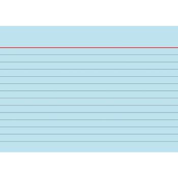 Preview: Brunnen Karteikarten A6 liniert 100 Stück blau