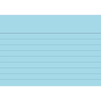 Preview: Brunnen Karteikarten A7 liniert 100 Stück blau