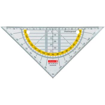 Brunnen Geometrie-Dreieck zum Abheften 16cm bruchsicher glasklar