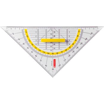 Brunnen Geometrie-Dreieck mit Griff 22cm glasklar
