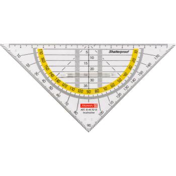 Brunnen Geometrie-Dreieck mit Griff 16cm bruchsicher glasklar