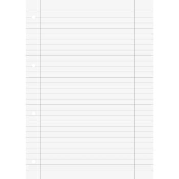 Preview: Brunnen Schulblock A4 Premium 50 Blatt liniert mit Randlinie Lineatur 27