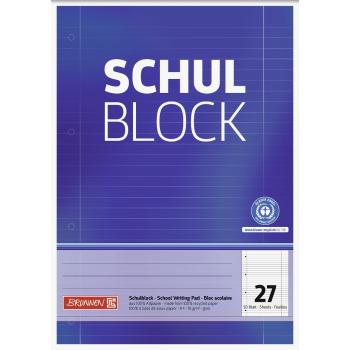 Brunnen Schulblock A4 Recycling 50 Blatt liniert Lineatur 27