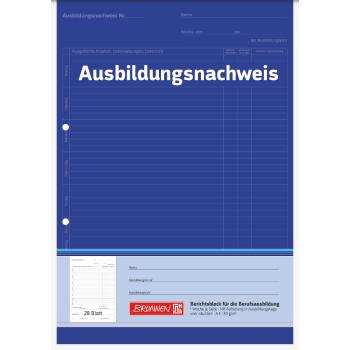 Brunnen Block A4 Standard 28 Blatt Ausbildungsnachweis 1S/1W