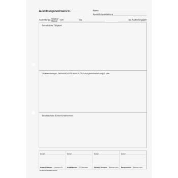 Preview: Brunnen Block A4 Standard 28 Blatt Ausbildungsnachweis 1S/1W-1M