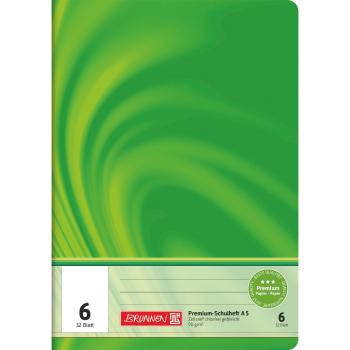 Brunnen Premium Schulheft 32 Blatt Vivendi A5 Lineatur 6