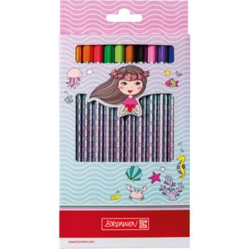 Brunnen Jumbo Buntstifte 12 Stück Etui Fantasy Little Mermaid