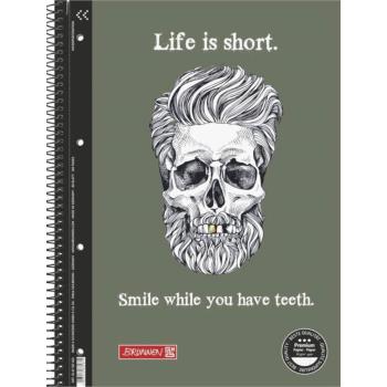 Brunnen Collegeblock A4 Premium Lineatur 27 Skull