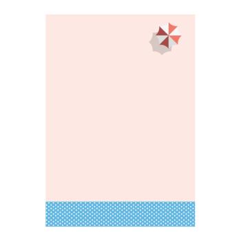Brunnen Notizblock A6 mit Magnet Colours of Holiday