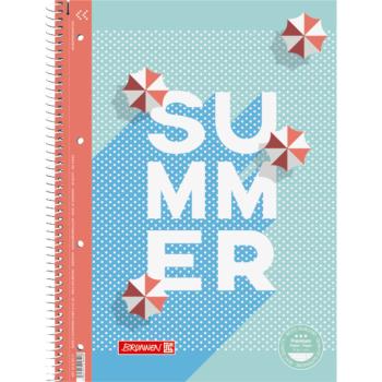 Brunnen Collegeblock Premium 80 Blatt Lineatur 27 liniert - Colours of Holiday