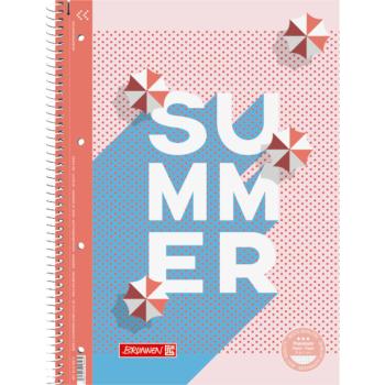 Brunnen Collegeblock Premium 80 Blatt Lineatur 28 kariert - Colours of Holiday