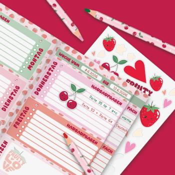 Brunnen Aufgabenheft A5 48 Blatt Fruity Love