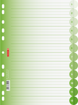 Preview: Brunnen Ringbuchregister A4 12-teilig Colour Code