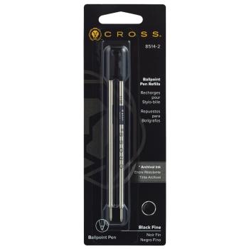 Preview: Cross Kugelschreiber-Mine F (fein) 2 Stück schwarz