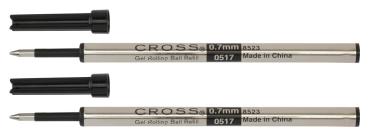 Preview: Cross Refill Rollerball-Gel-Mine M 2 Stück schwarz