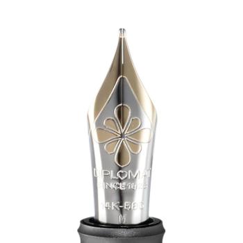 Diplomat Füllhalter Aero braun 14KT