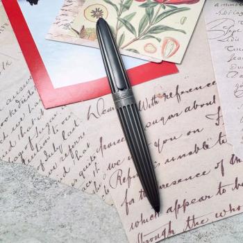 Diplomat Füllhalter Aero oxyd messing 14KT