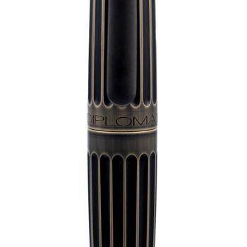 Diplomat Füllhalter Aero oxyd messing 14KT