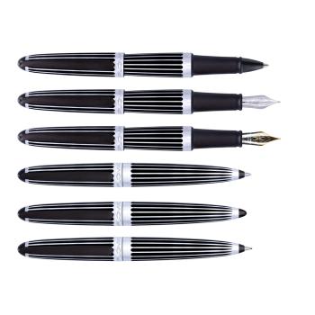 Diplomat Füllhalter Aero "stripes black"