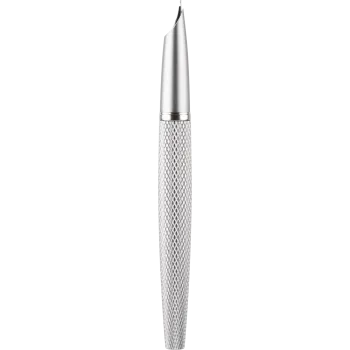 Diplomat Füllhalter "Viper" silber guillochiert F/M