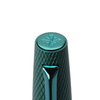 Preview: Diplomat Kugelschreiber "Viper" grün guillochiert easyFlow