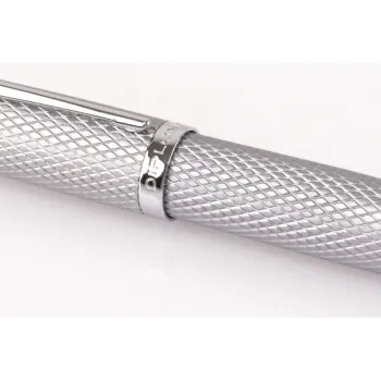 Preview: Diplomat Kugelschreiber "Viper" silber guillochiert easyFlow