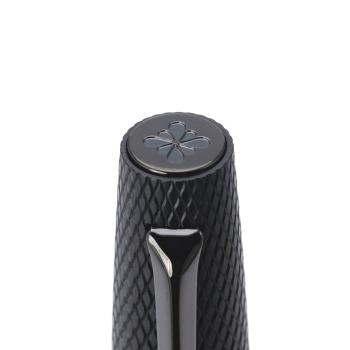 Diplomat Tintenroller Viper schwarz guillochiert