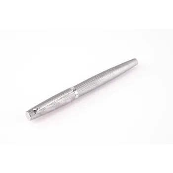 Diplomat Tintenroller Viper silber guillochiert