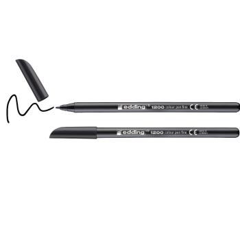 Preview: Edding 1200 Fasermaler 2 Stück Set schwarz