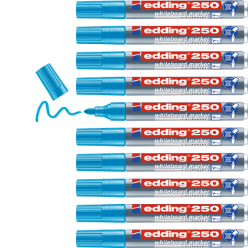 Edding 250 Whiteboard Marker - hellblau