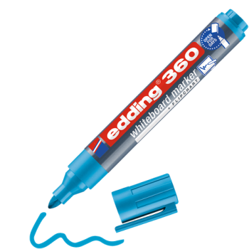 Preview: Edding 360 Board Marker - hellblau