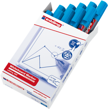 Preview: Edding 360 Board Marker - hellblau