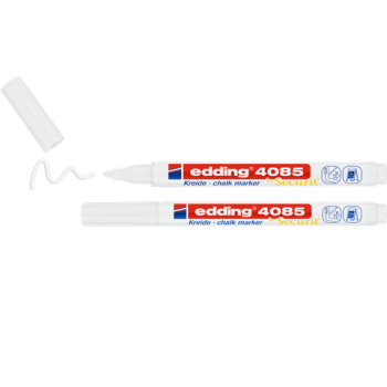 Preview: Edding 4085 Kreidemarker by Securit - 2er Blister weiß