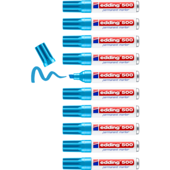 Edding 500 Permanent Marker - hellblau