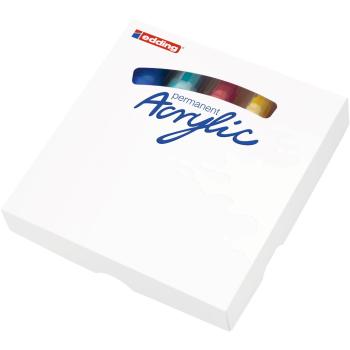 Preview: Edding 5000 Acrylmarker breit 5 Stück Set abstrakt