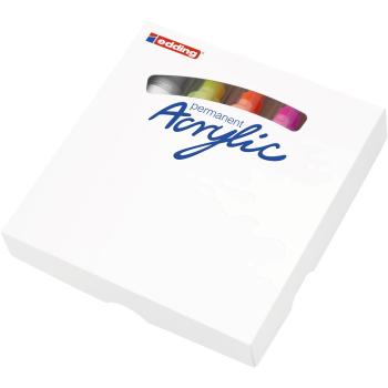 Preview: Edding 5000 Acrylmarker breit 5 Stück Set neon