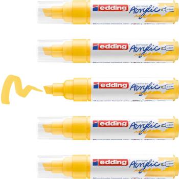 Preview: Edding 5000 Acrylmarker breit verkehrsgelb