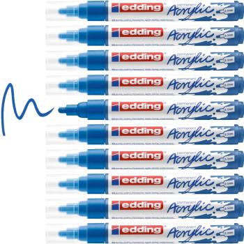 Preview: Edding 5100 Acrylmarker medium enzianblau