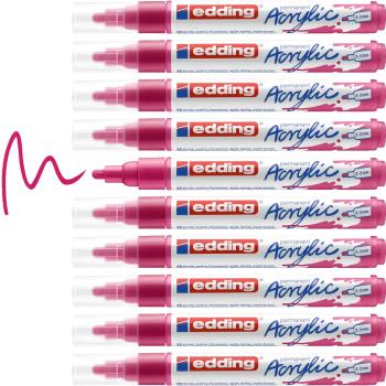 Preview: Edding 5100 Acrylmarker medium telemagenta