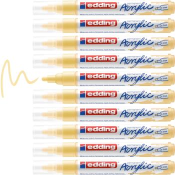 Preview: Edding 5100 Acrylmarker medium pastellgelb