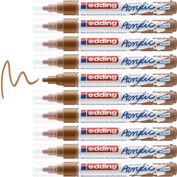 Preview: Edding 5100 Acrylmarker medium haselnuss