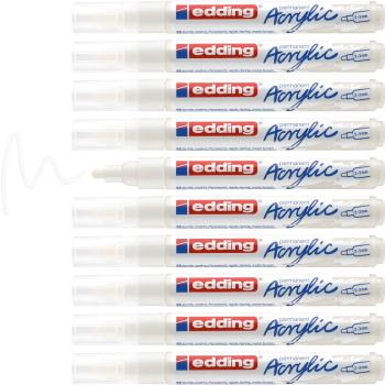 Preview: Edding 5100 Acrylmarker medium verkehrsweiß