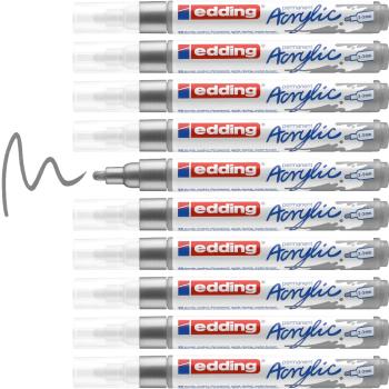 Preview: Edding 5100 Acrylmarker medium silber